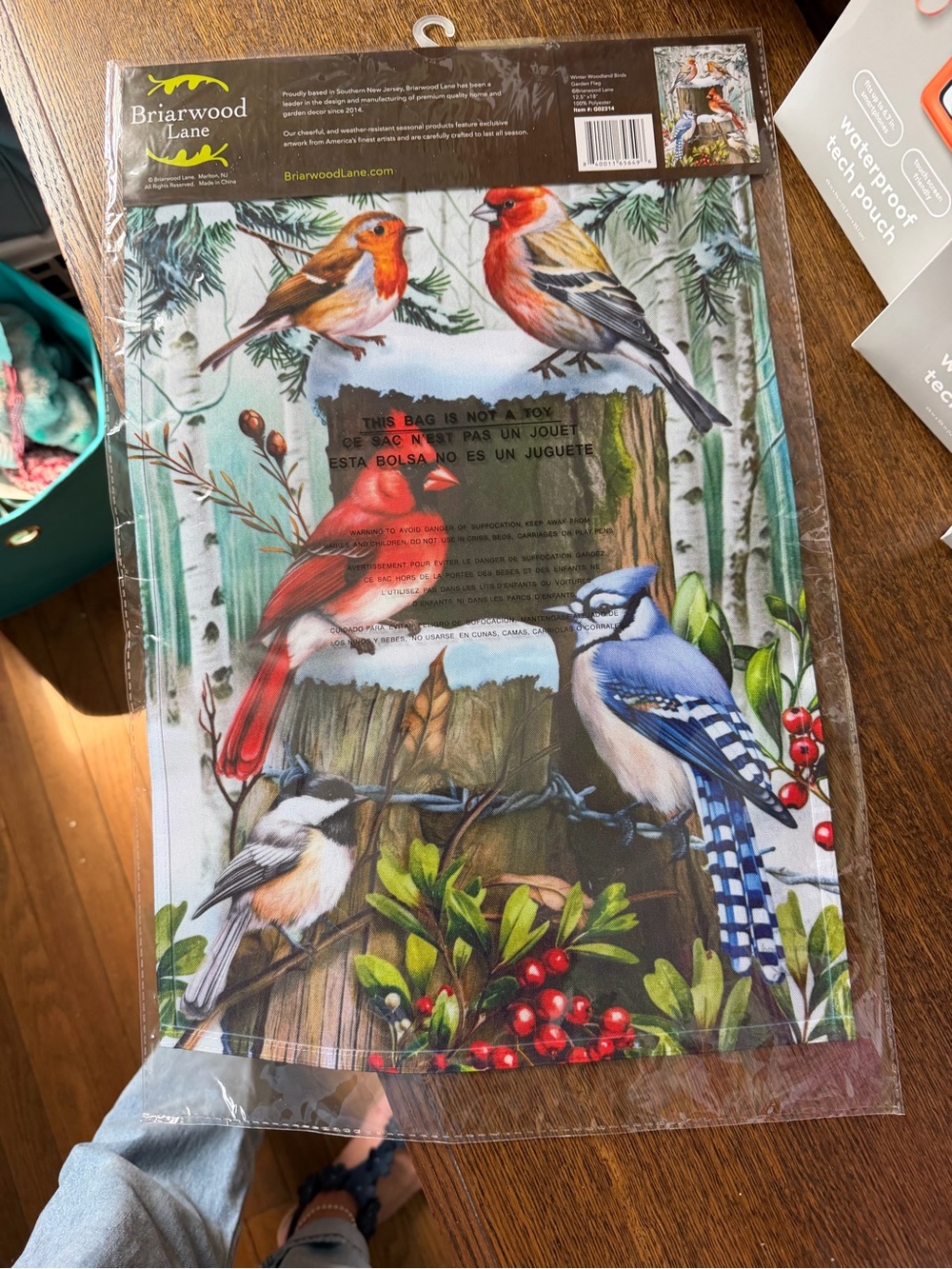 Briarwood Lane Holiday Bird Garden Flag - Multicolor